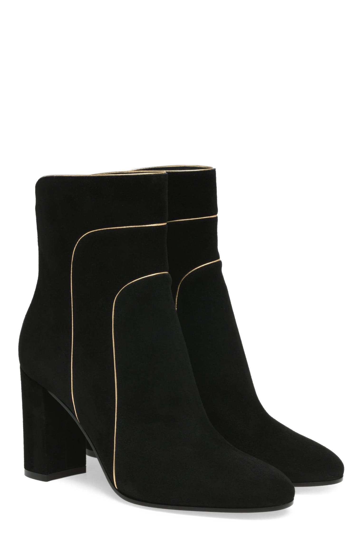 Juliette Booties, Alternate, color, Black Suede