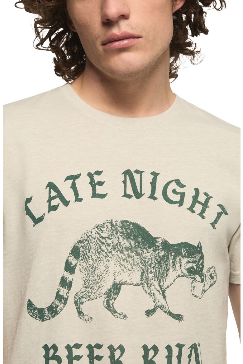 Beer Racoon Graphic T-Shirt, Alternate, color, GRAY
