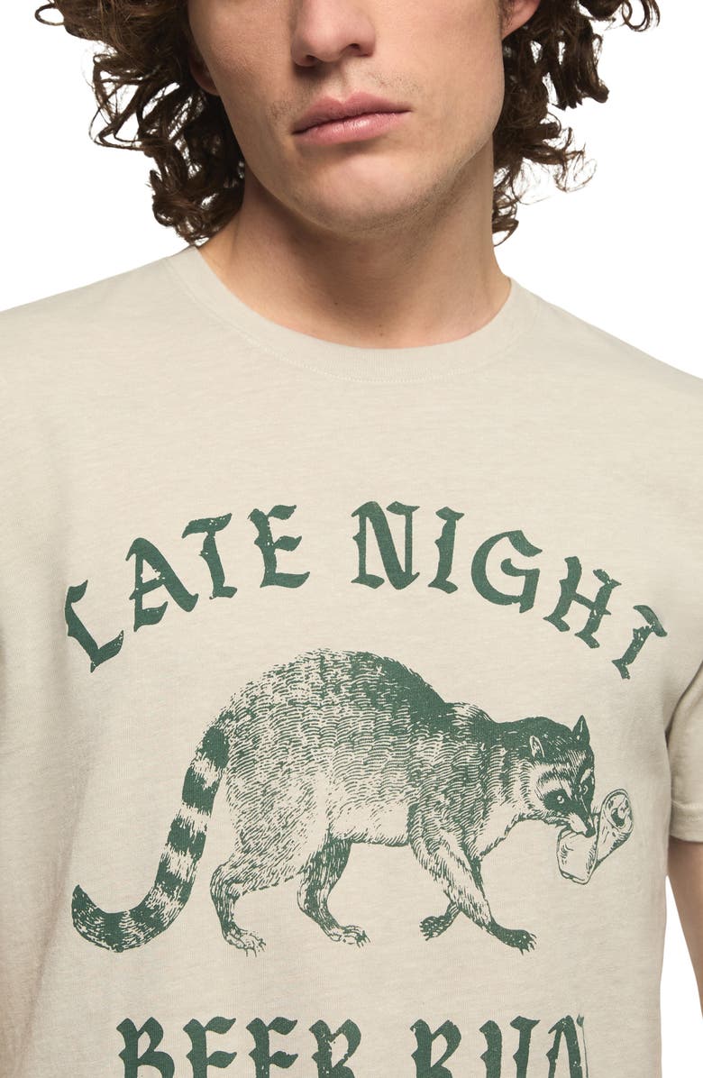 Lucky Brand Beer Racoon Graphic T-Shirt, Alternate, color,