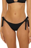 Becca Modern Edge Tie Side Rib Bikini Bottoms