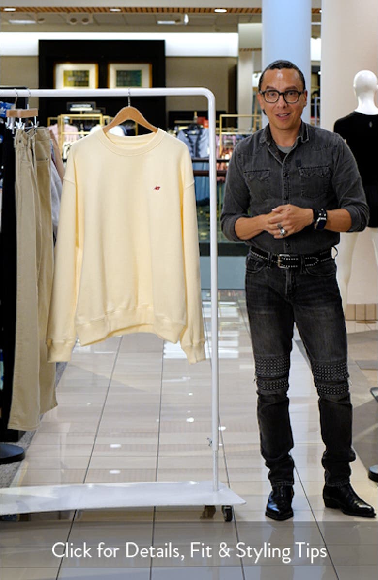 Made in USA Cotton Crewneck Sweatshirt, sales video thumbnail