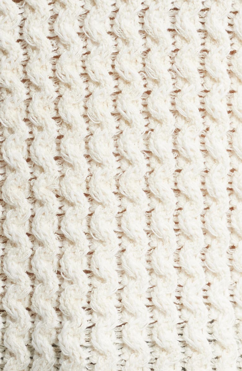 rag & bone Daria Textured Cotton Blend Sweater, Alternate, color, Marsh