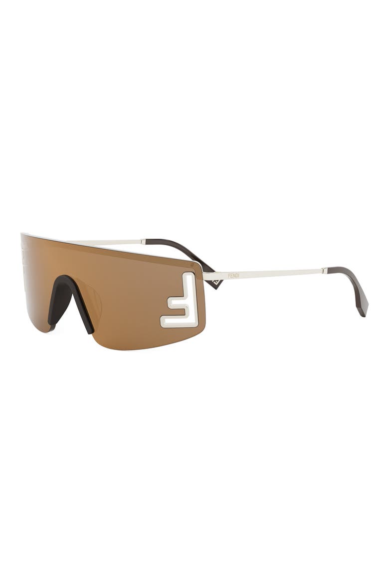 Sport Rectangular Sunglasses, Alternate, color, GOLD / BROWN MIRROR