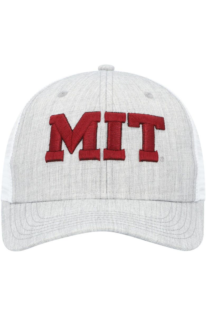 LEGACY ATHLETIC Men's Legacy Athletic Heather Gray/White MIT Engineers The Champ Trucker Snapback Hat, Alternate, color, 