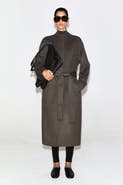 COS Belted Double-Faced Wool-Blend Long Coat