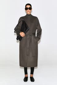 COS Belted Double-Faced Wool-Blend Long Coat