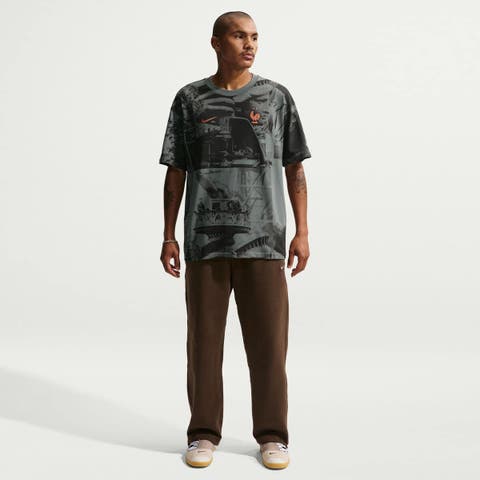 Men's Nike Gray France National Team Allover Print T-Shirt