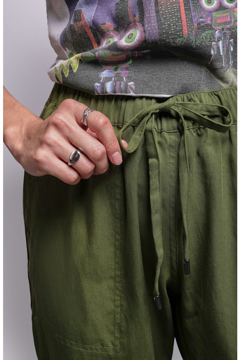 The Everyday Drawstring Pant, Alternate, color, MOSS GREEN