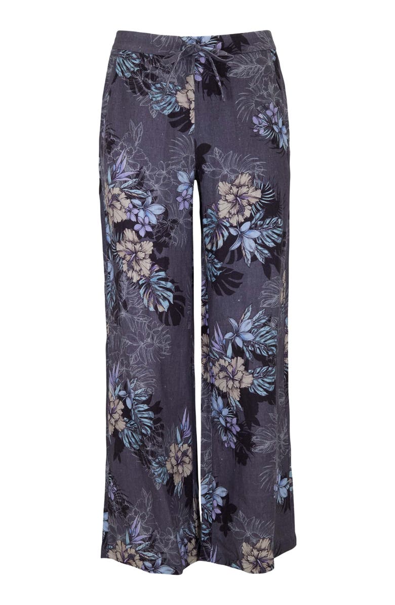 Lords of Harlech Exotic Floral Lillian Womens Wide-leg Pant, Alternate, color, Exotic Floral Black