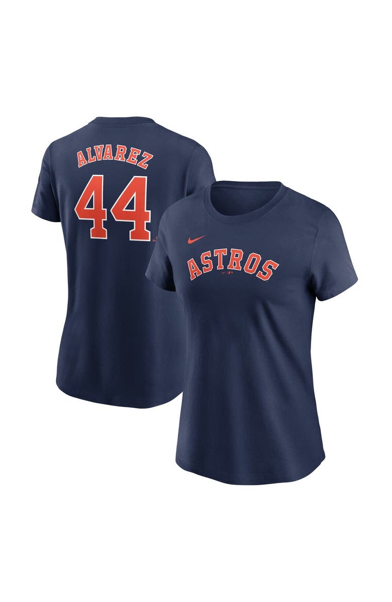 Nike Women's Nike Yordan Alvarez Navy Houston Astros Fuse Name & Number T-Shirt, Alternate, color, Navy