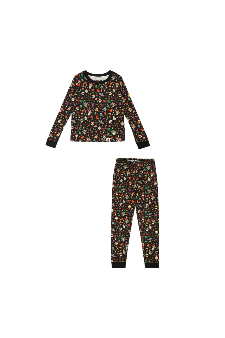 Día de los Muertos 2-Piece Set - Calaveras & Icons Print, Main, color, Día de los Muertos
