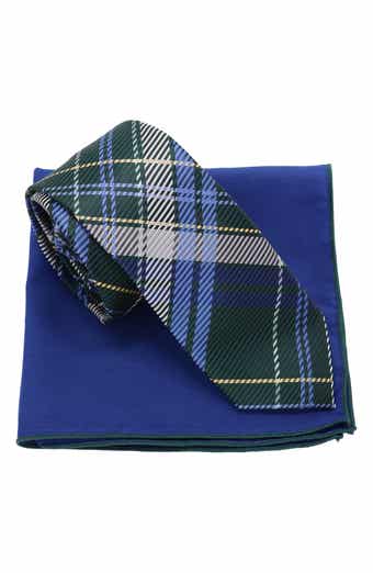 Ben Sherman Plaid Tie & Pocket Square Box Set