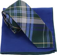 Ben Sherman Plaid Tie & Pocket Square Box Set