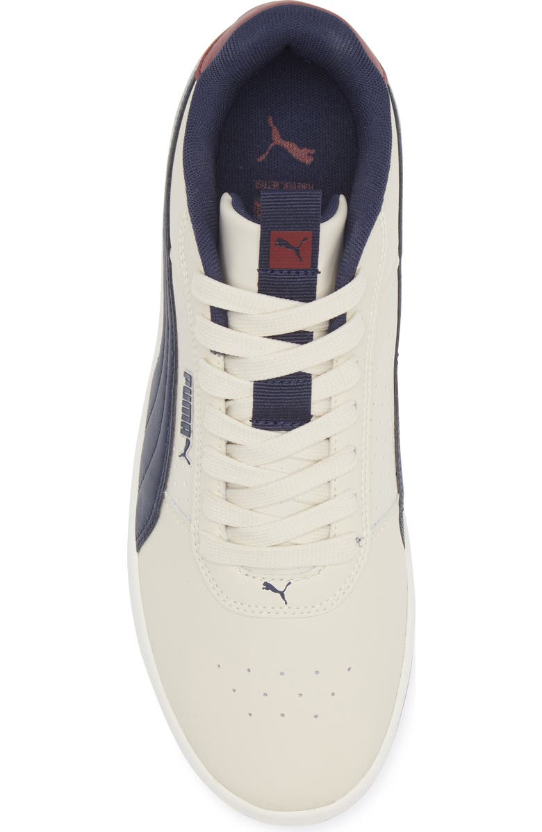 PUMA Court Ravine Sneaker, Alternate, color, Alpine Snow-Red-Navy