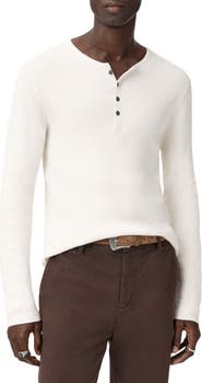 John Varvatos Javis Organic Cotton & Cashmere Rib Henley