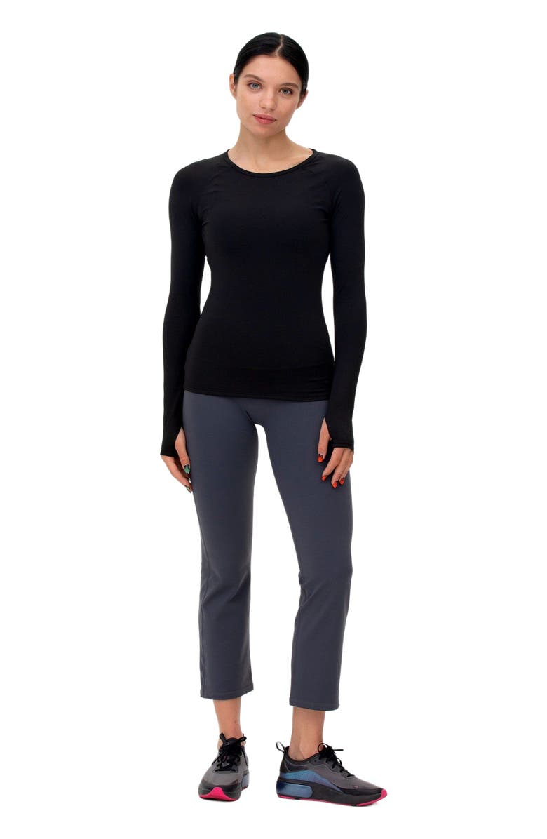 Rebody Active Citizen Compression Long Sleeve Top, Main, color, Onyx