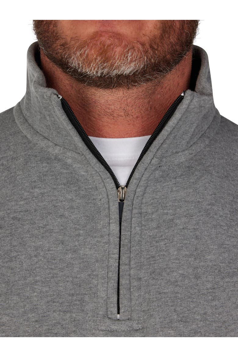 Jersey Quarter Zip Sweat, Alternate, color, Grey Marl