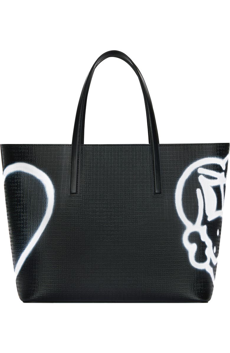 Givenchy x Chito Wing Dog Print 4G Embossed Leather Tote, Main, color,