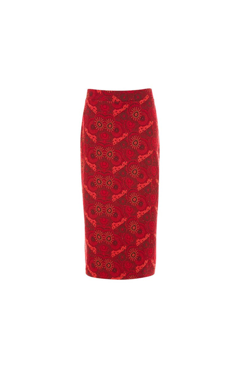 KAHINDO Banjul Pencil Skirt, Alternate, color, Red