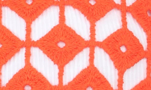 Rain And Rose Crochet Top In Tomato