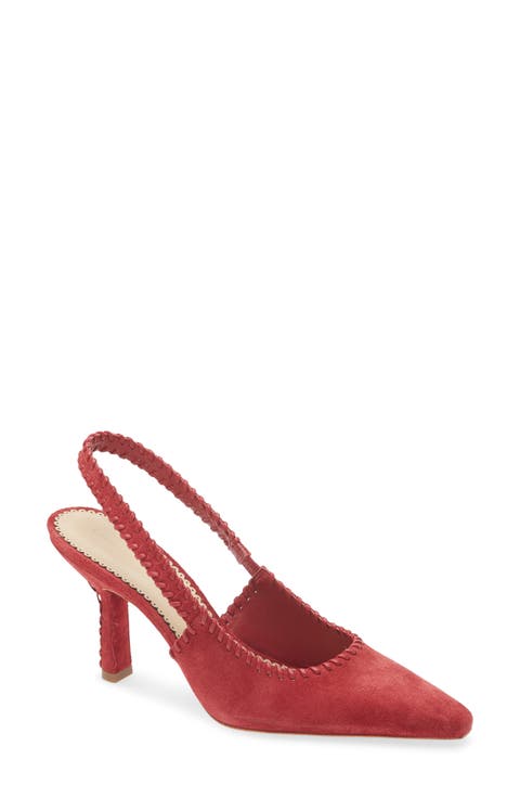 Suki Whipstitch Slingback Pump (Women)