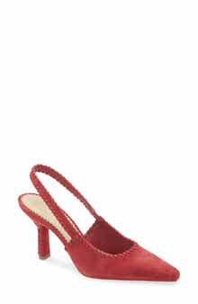 Cinq à Sept Suki Whipstitch Slingback Pump