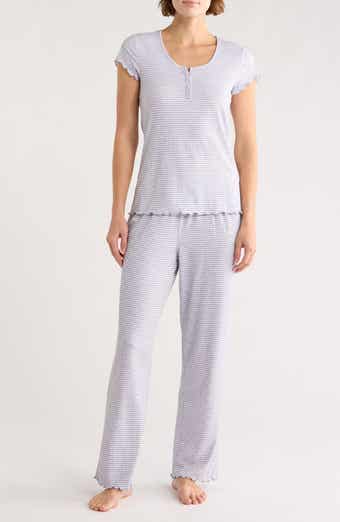 Laura Ashley Stripe Henley Pajamas