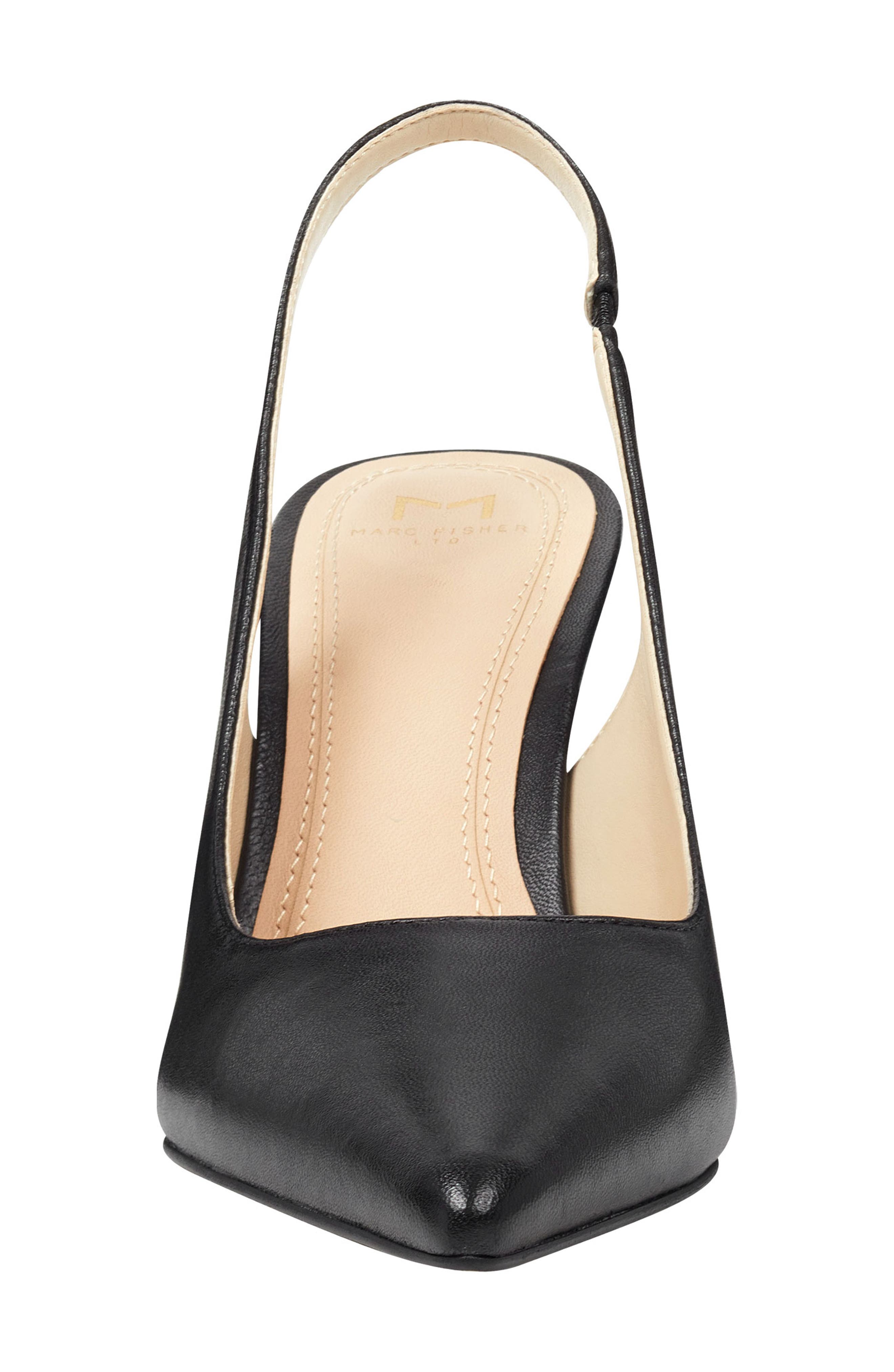 Camela Slingback Pump, Alternate, color, BLACK LEATHER