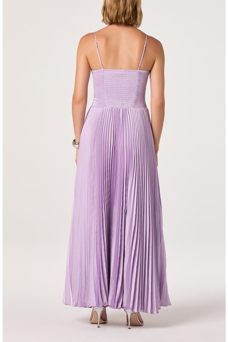 Alaia Pleat Evening Gown, Alternate, color, LILAC