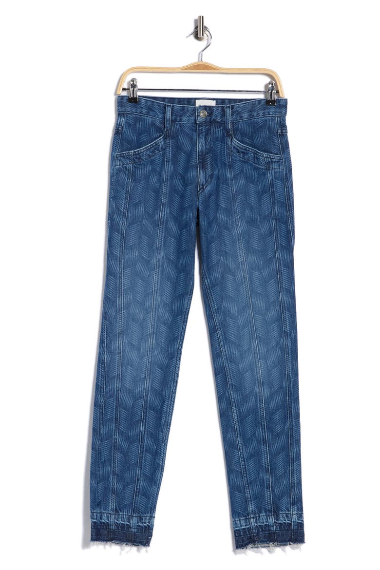 Sulanoa High Waist Straight Leg Jeans, Alternate, color, BLUE