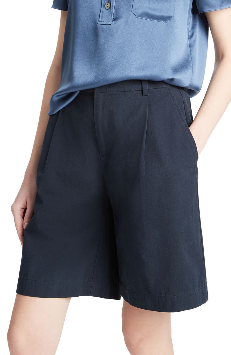 Vince Washed Cotton Shorts, Alternate, color, Coastal