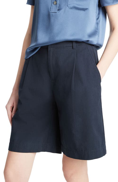 Vince Washed Cotton Shorts In Coastal
