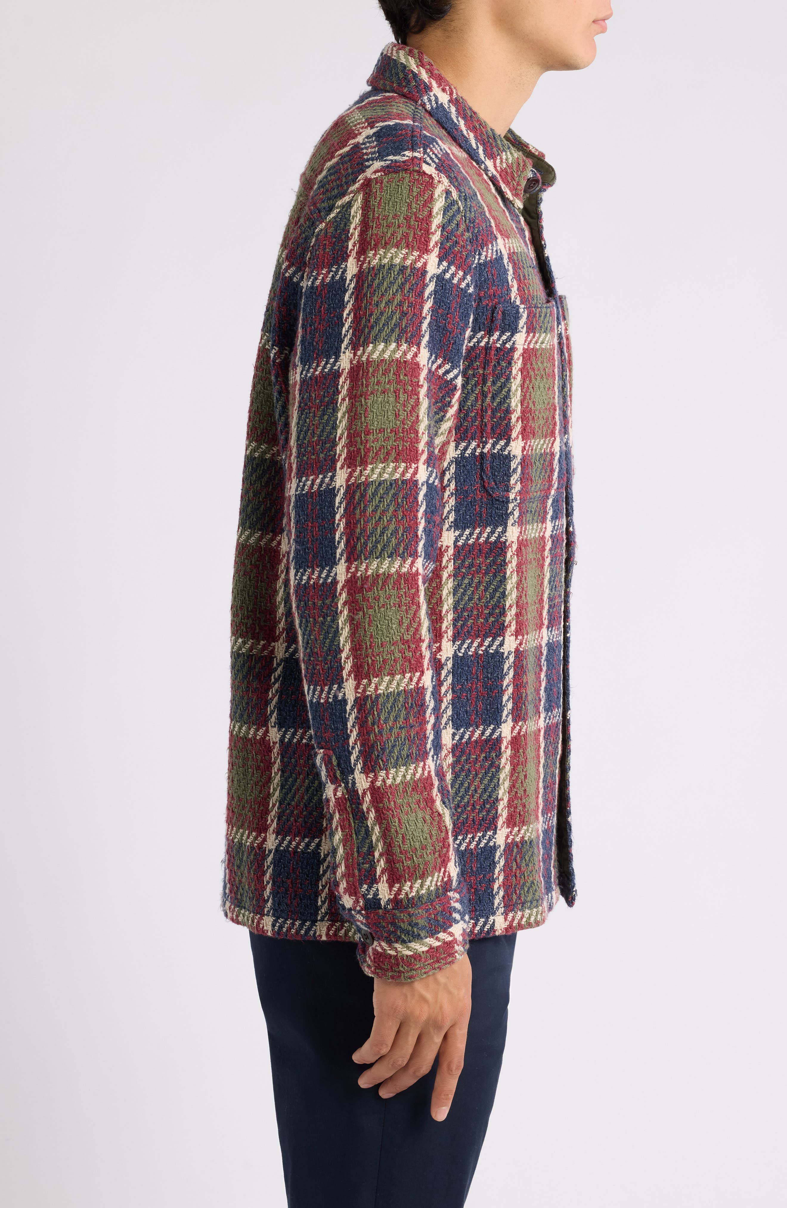 Flint & Tinder by Huckberry Cabin Flannel Overshirt (Men) | Nordstrom
