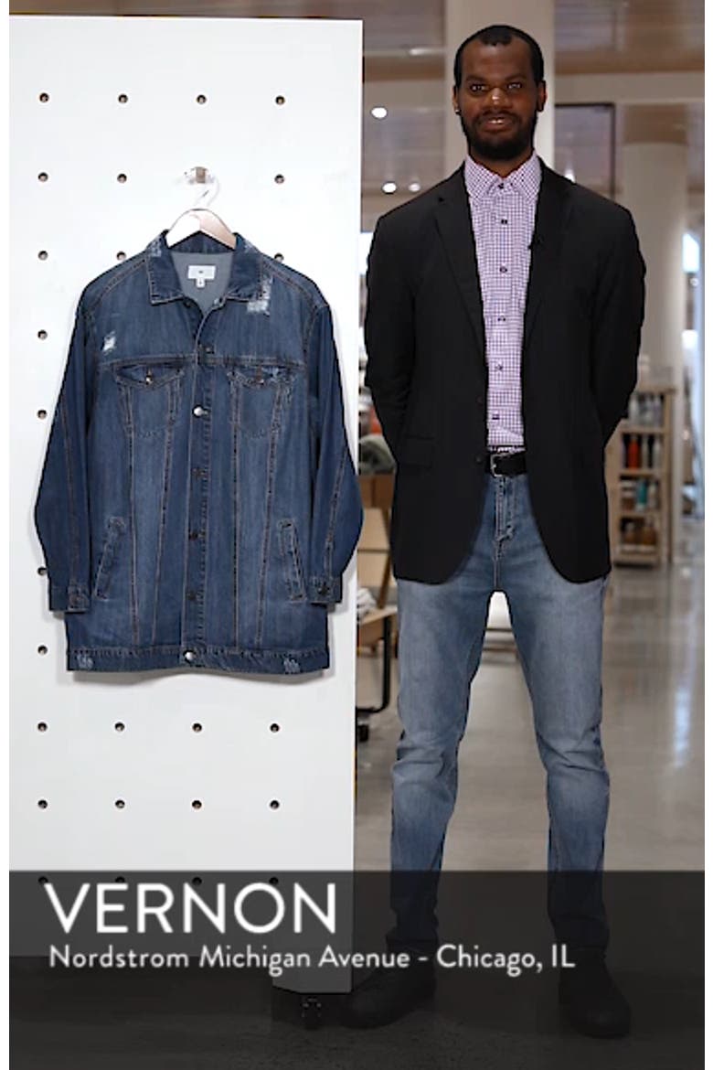 Distressed Longline Denim Jacket video