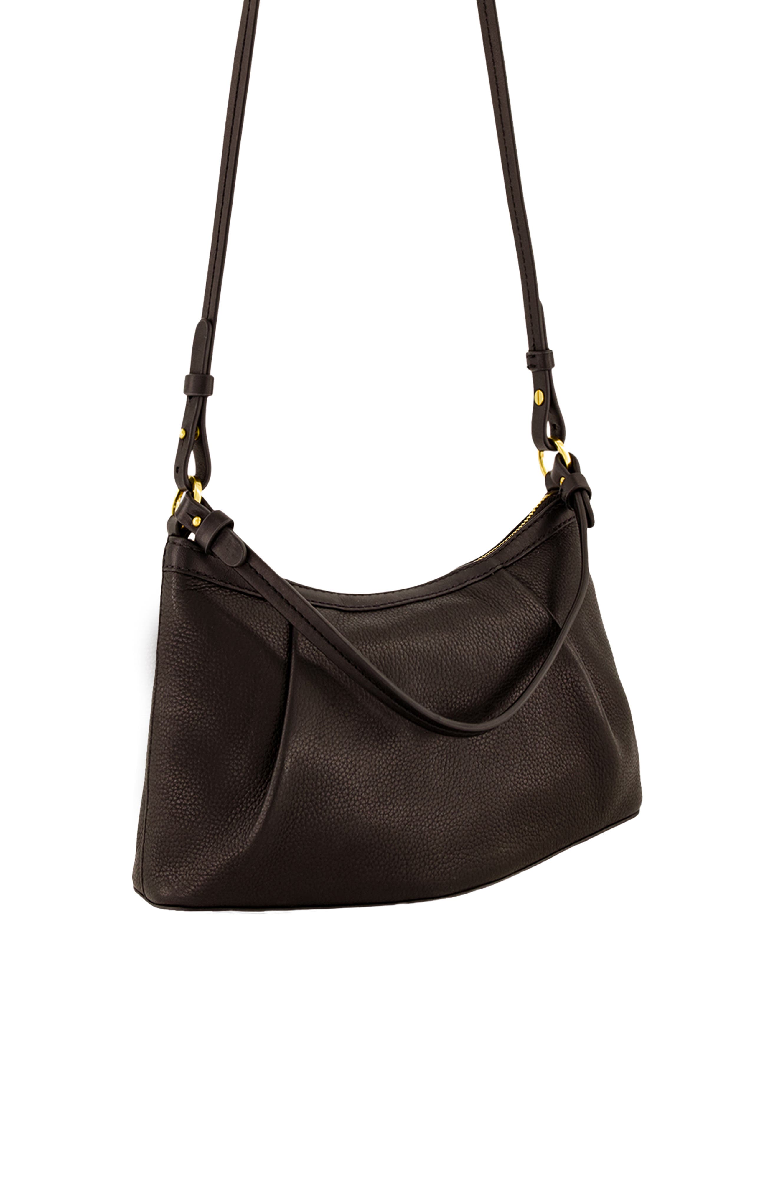 Ava Pebbled Leather Convertible Crossbody Bag, Alternate, color, CACAO