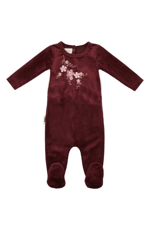 Two Pocket Rib Footie- Coffee Two Pocket Rib Footie- Coffee