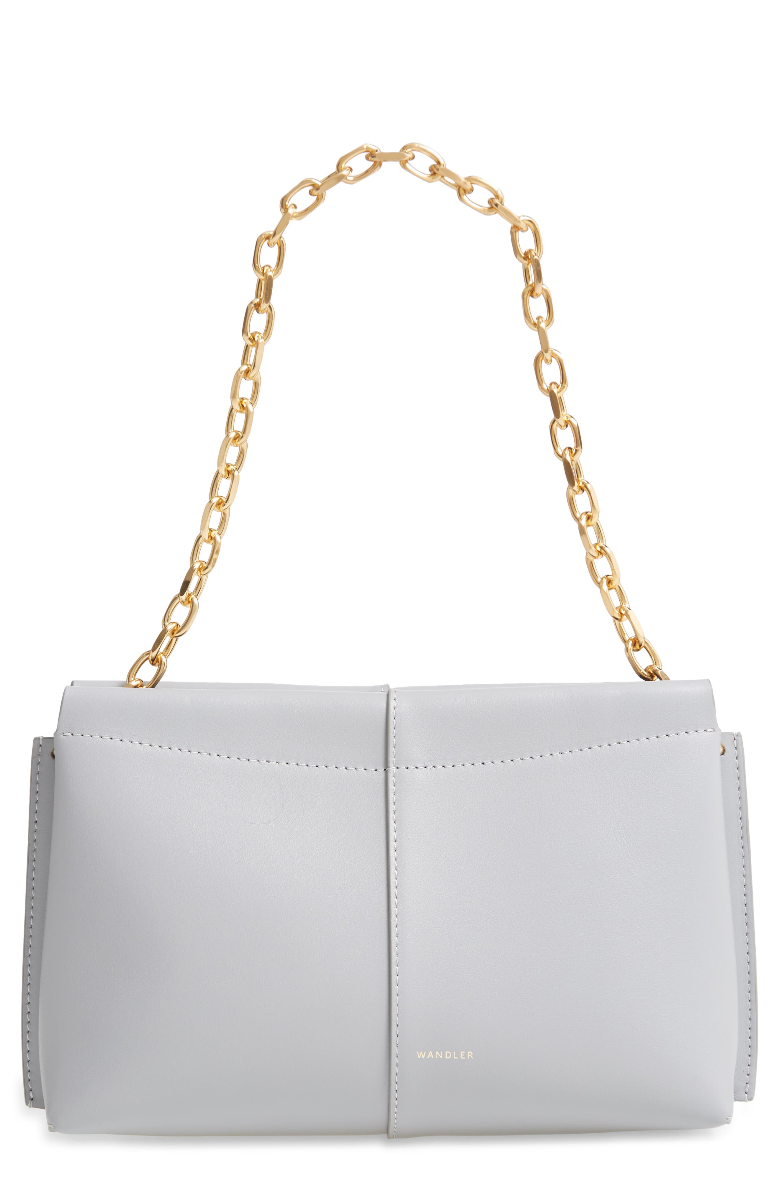 Wandler Mini Carly Leather Shoulder Bag, Main, color, 