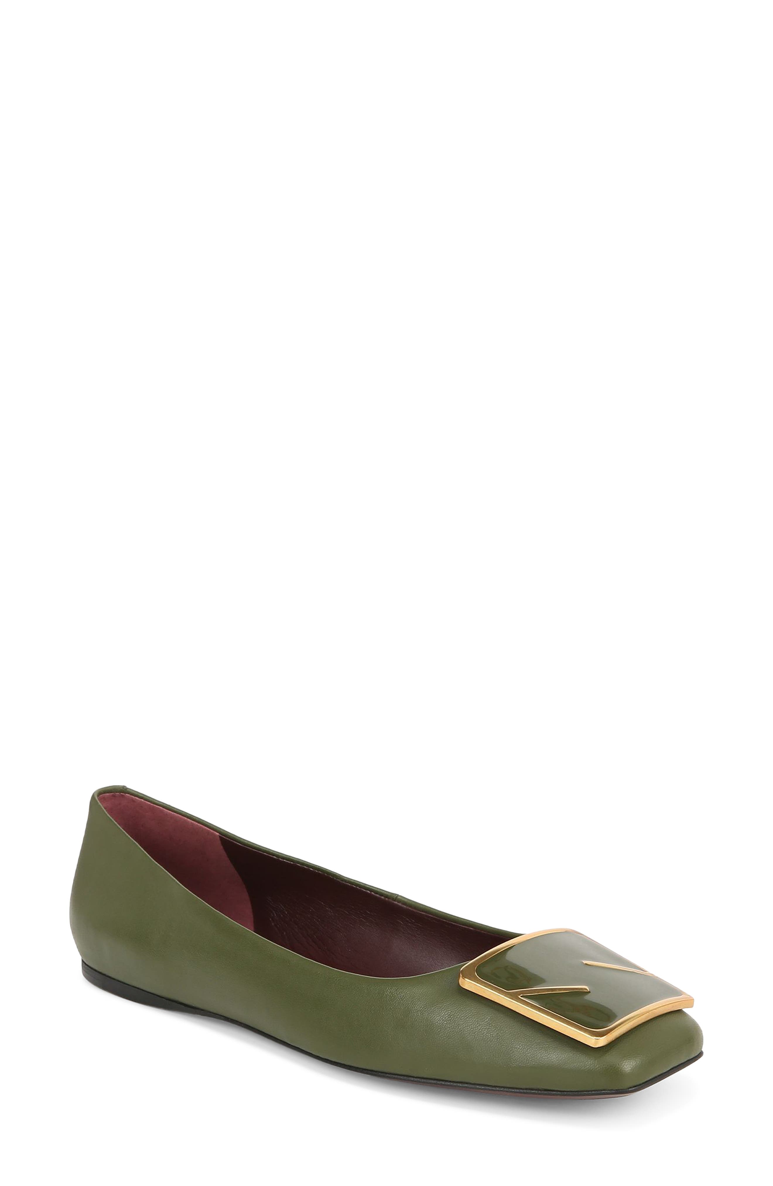 Flexa Amaya Ballet Flat, Main, color, ARMY
