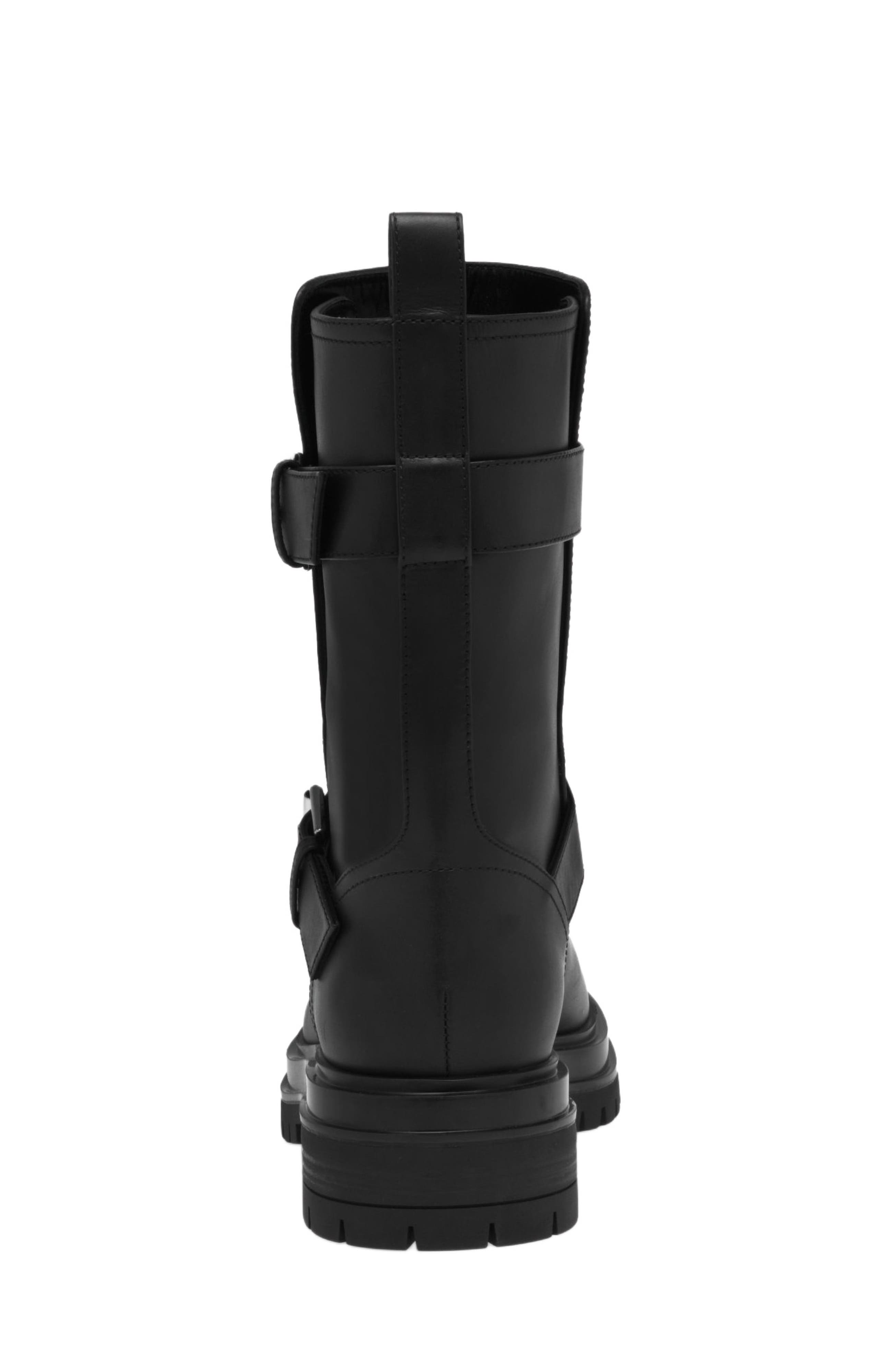 Gianvito Rossi Thiago Biker, Alternate, color, Black