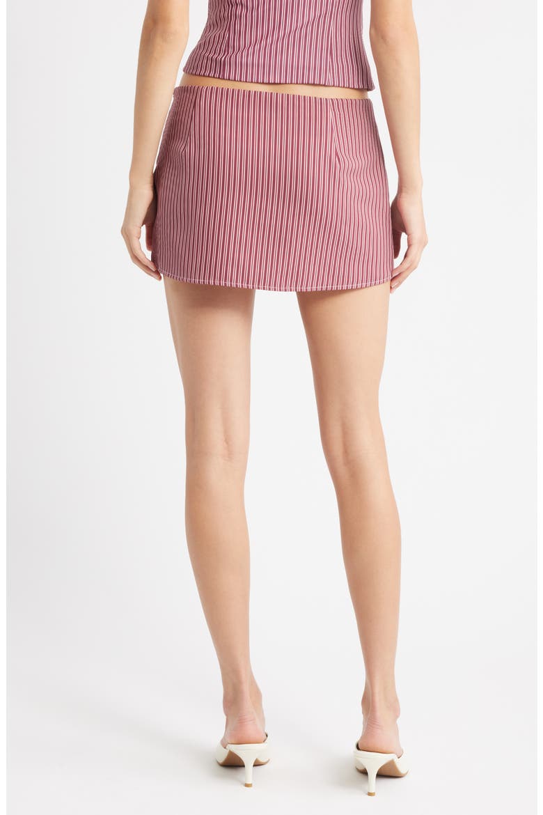 The Lucie Stripe Miniskirt, Alternate, color, PINK STRIPED