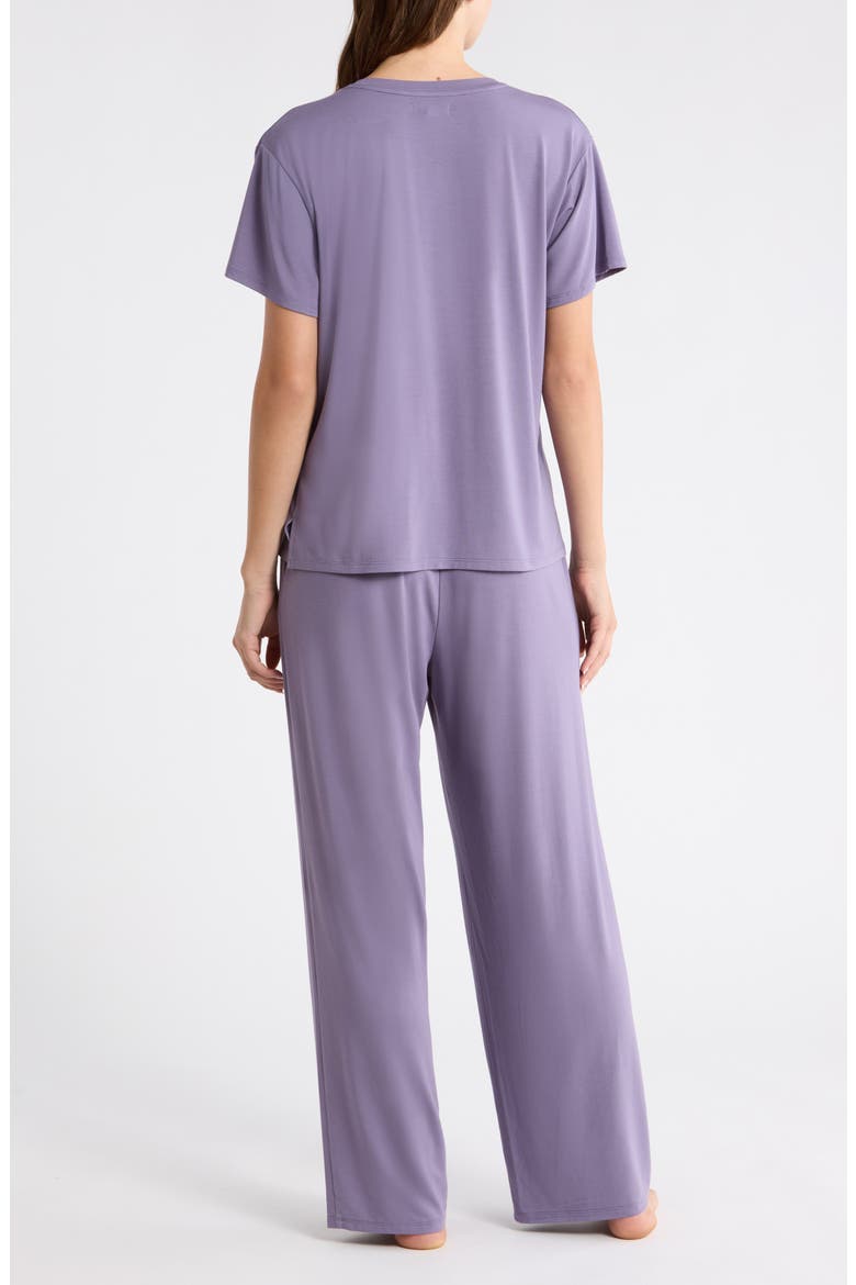Cool Touch Jersey Pajamas, Alternate, color, PURPLE CADET