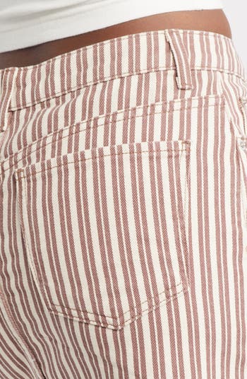 Topshop Stripe Denim Miniskirt Nordstromrack