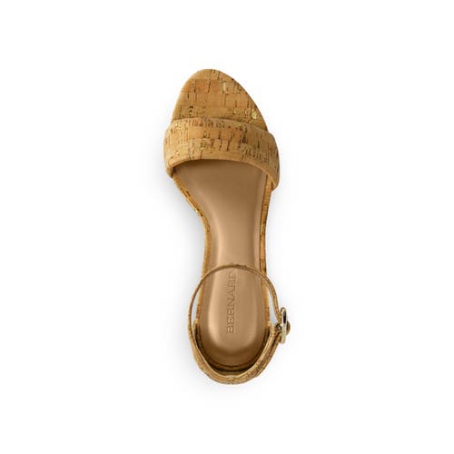 Bernardo Footwear Bowie Ankle Strap Heeled Sandal In Cork