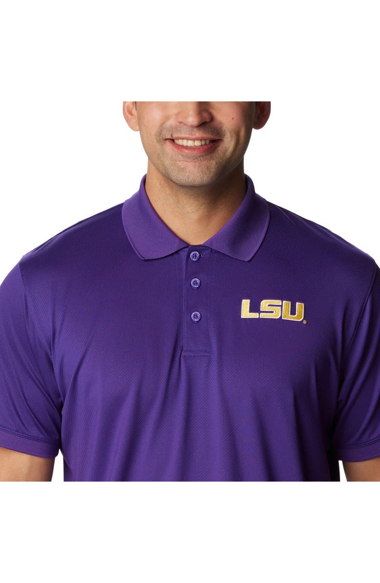 Columbia Men's Columbia Purple LSU Tigers PFG Tamiami Omni-Shade Polo, Alternate, color, Purple