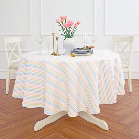 Linen Round Tablecloth - Julia