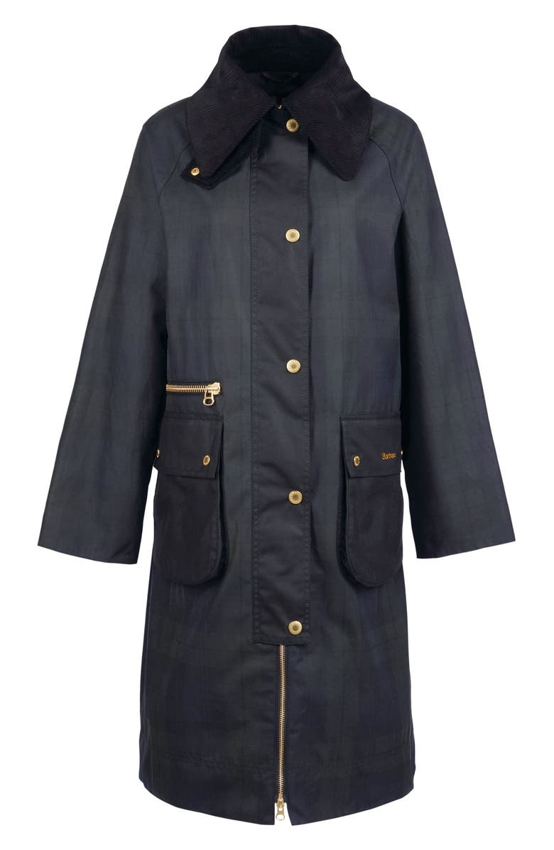 Barbour Printed Townfield Waxed Cotton Jacket, Alternate, color,