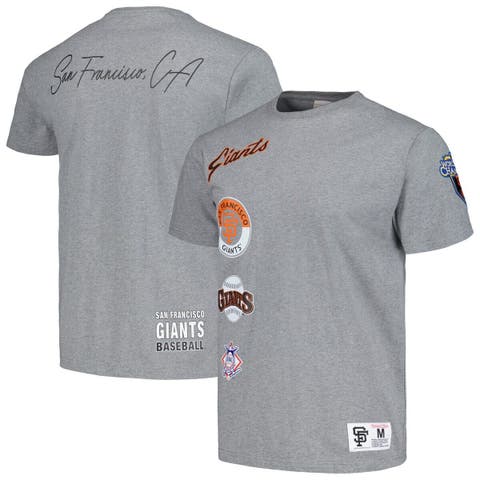 Men's Mitchell & Ness Heather Gray San Francisco Giants Cooperstown Collection City Collection T-Shirt