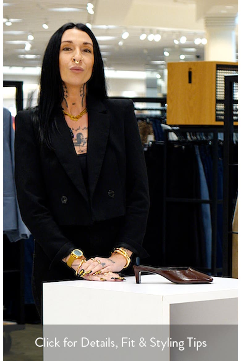 Inez Leather Heeled Mule video