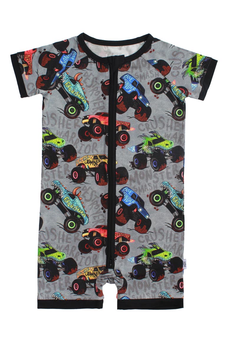 Monster Jammies Shorties, Main, color, Gray