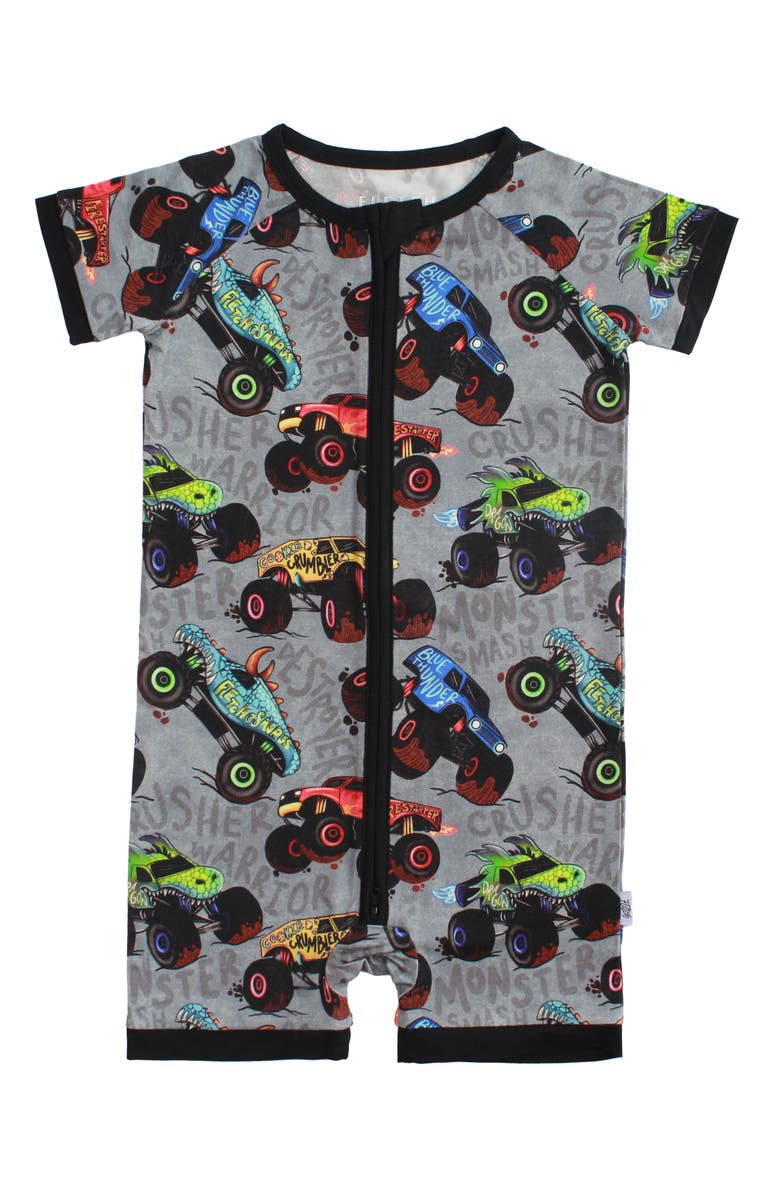 Fletch Monster Jammies Shorties, Main, color, Gray